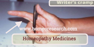 writers cramp homeopathy medicine